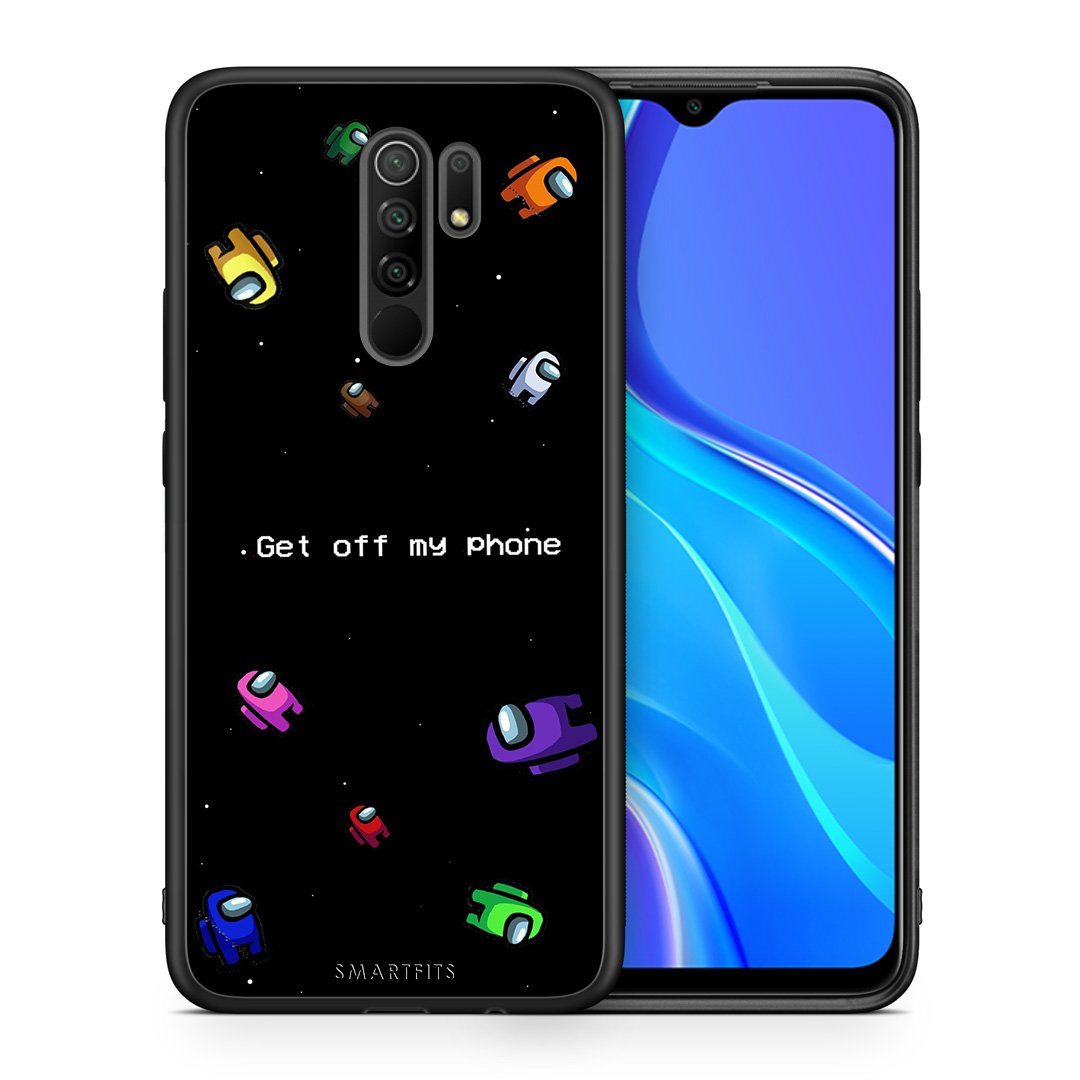 Θήκη Xiaomi Redmi 9/9 Prime AFK Text από τη Smartfits με σχέδιο στο πίσω μέρος και μαύρο περίβλημα | Xiaomi Redmi 9/9 Prime AFK Text case with colorful back and black bezels