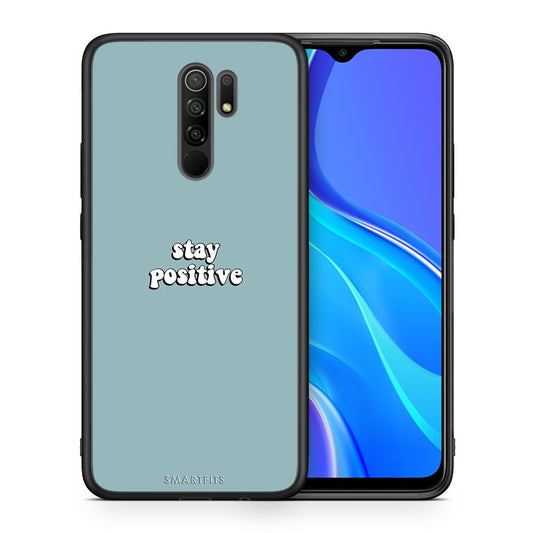 Θήκη Xiaomi Redmi 9/9 Prime Positive Text από τη Smartfits με σχέδιο στο πίσω μέρος και μαύρο περίβλημα | Xiaomi Redmi 9/9 Prime Positive Text case with colorful back and black bezels