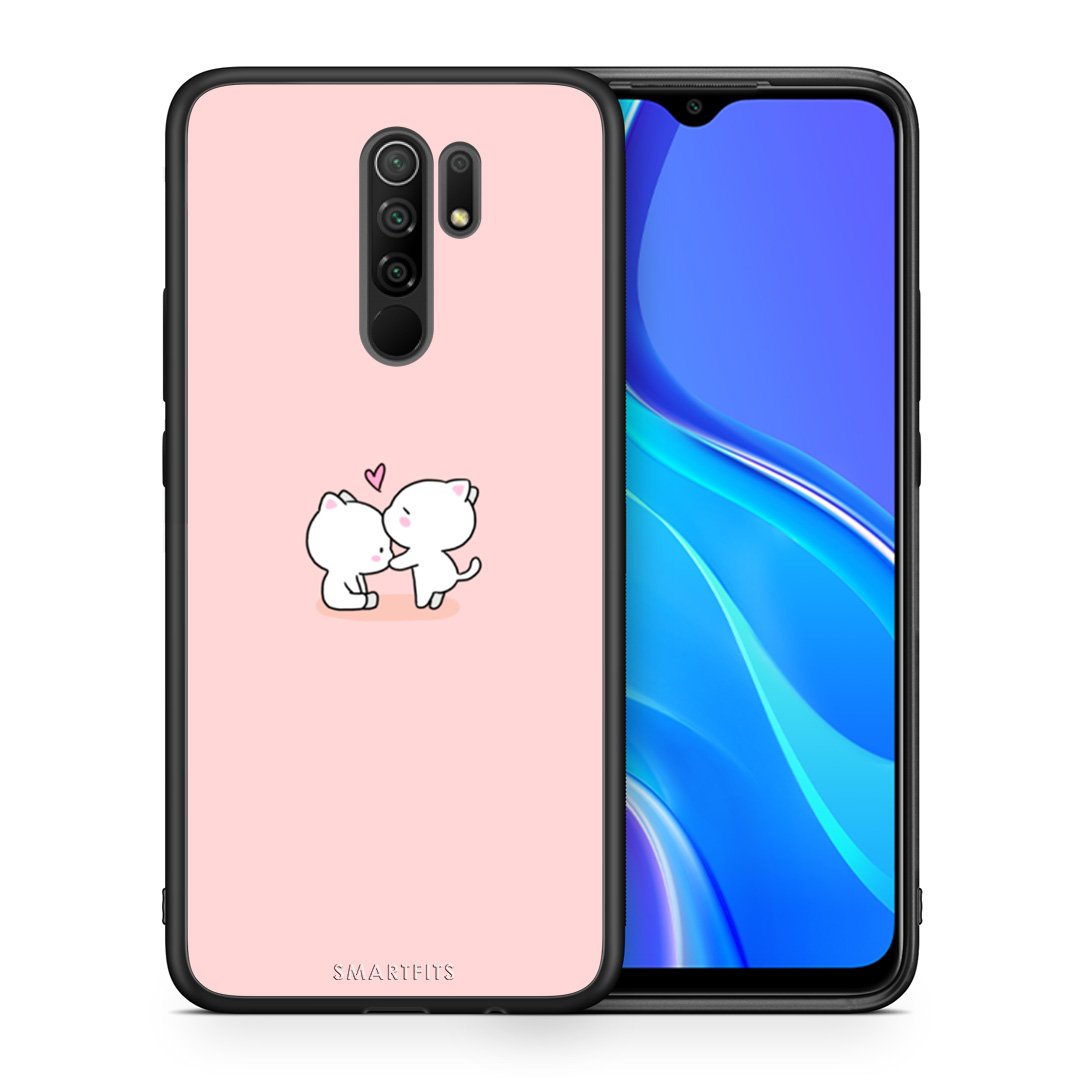 Θήκη Xiaomi Redmi 9/9 Prime Love Valentine από τη Smartfits με σχέδιο στο πίσω μέρος και μαύρο περίβλημα | Xiaomi Redmi 9/9 Prime Love Valentine case with colorful back and black bezels