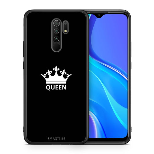 Θήκη Xiaomi Redmi 9/9 Prime Queen Valentine από τη Smartfits με σχέδιο στο πίσω μέρος και μαύρο περίβλημα | Xiaomi Redmi 9/9 Prime Queen Valentine case with colorful back and black bezels