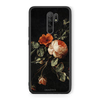 Thumbnail for Xiaomi Redmi 9/9 Prime Vintage Roses θήκη από τη Smartfits με σχέδιο στο πίσω μέρος και μαύρο περίβλημα | Smartphone case with colorful back and black bezels by Smartfits
