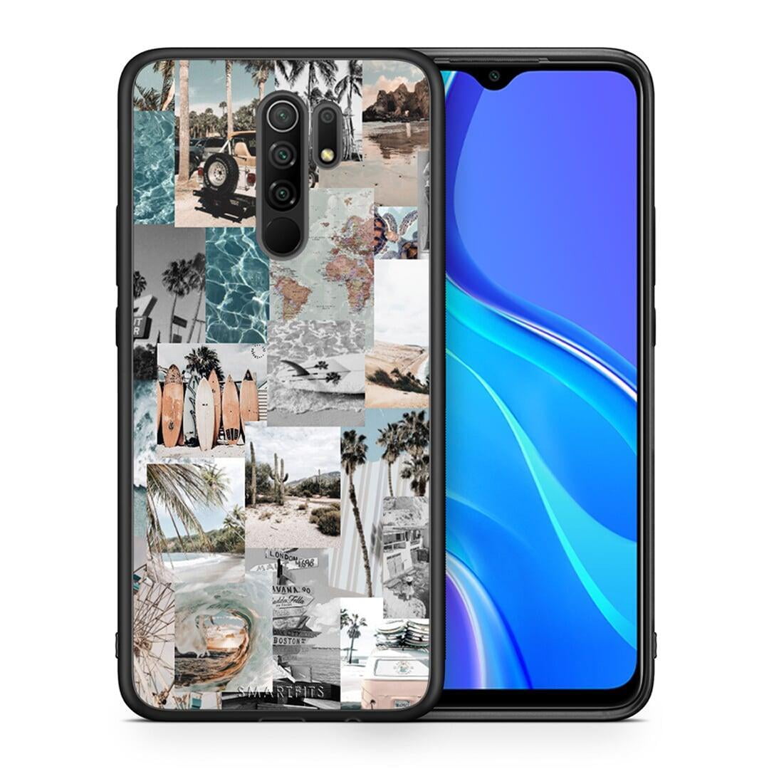 Θήκη Xiaomi Redmi 9 / 9 Prime Retro Beach Life από τη Smartfits με σχέδιο στο πίσω μέρος και μαύρο περίβλημα | Xiaomi Redmi 9 / 9 Prime Retro Beach Life case with colorful back and black bezels
