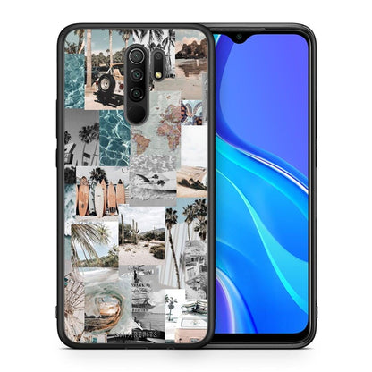 Θήκη Xiaomi Redmi 9 / 9 Prime Retro Beach Life από τη Smartfits με σχέδιο στο πίσω μέρος και μαύρο περίβλημα | Xiaomi Redmi 9 / 9 Prime Retro Beach Life case with colorful back and black bezels