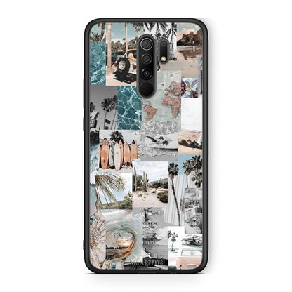 Xiaomi Redmi 9 / 9 Prime Retro Beach Life Θήκη από τη Smartfits με σχέδιο στο πίσω μέρος και μαύρο περίβλημα | Smartphone case with colorful back and black bezels by Smartfits
