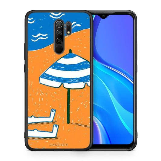 Θήκη Xiaomi Redmi 9 / 9 Prime Summering από τη Smartfits με σχέδιο στο πίσω μέρος και μαύρο περίβλημα | Xiaomi Redmi 9 / 9 Prime Summering case with colorful back and black bezels