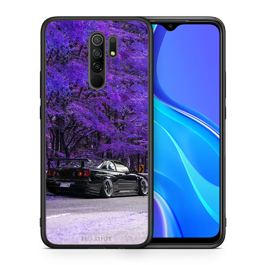 Θήκη Αγίου Βαλεντίνου Xiaomi Redmi 9 / 9 Prime Super Car από τη Smartfits με σχέδιο στο πίσω μέρος και μαύρο περίβλημα | Xiaomi Redmi 9 / 9 Prime Super Car case with colorful back and black bezels