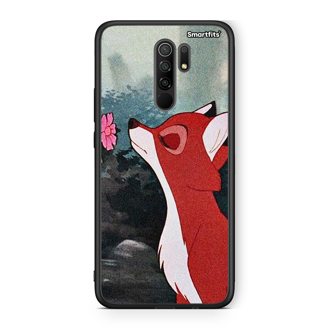 Xiaomi Redmi 9/9 Prime Tod And Vixey Love 2 θήκη από τη Smartfits με σχέδιο στο πίσω μέρος και μαύρο περίβλημα | Smartphone case with colorful back and black bezels by Smartfits
