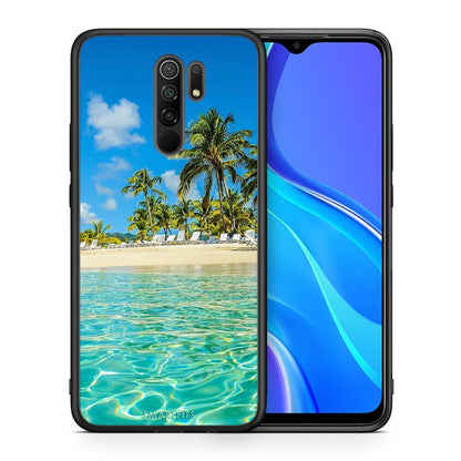 Θήκη Xiaomi Redmi 9 / 9 Prime Tropical Vibes από τη Smartfits με σχέδιο στο πίσω μέρος και μαύρο περίβλημα | Xiaomi Redmi 9 / 9 Prime Tropical Vibes case with colorful back and black bezels