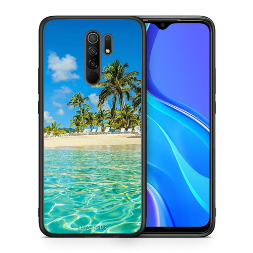 Θήκη Xiaomi Redmi 9 / 9 Prime Tropical Vibes από τη Smartfits με σχέδιο στο πίσω μέρος και μαύρο περίβλημα | Xiaomi Redmi 9 / 9 Prime Tropical Vibes case with colorful back and black bezels