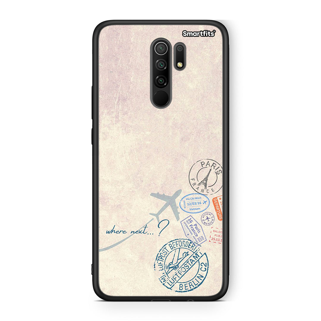 Xiaomi Redmi 9 / 9 Prime Where Next Θήκη από τη Smartfits με σχέδιο στο πίσω μέρος και μαύρο περίβλημα | Smartphone case with colorful back and black bezels by Smartfits