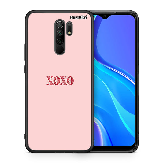Θήκη Xiaomi Redmi 9/9 Prime XOXO Love από τη Smartfits με σχέδιο στο πίσω μέρος και μαύρο περίβλημα | Xiaomi Redmi 9/9 Prime XOXO Love case with colorful back and black bezels