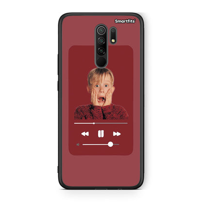 Xiaomi Redmi 9/9 Prime Xmas Alone Music θήκη από τη Smartfits με σχέδιο στο πίσω μέρος και μαύρο περίβλημα | Smartphone case with colorful back and black bezels by Smartfits