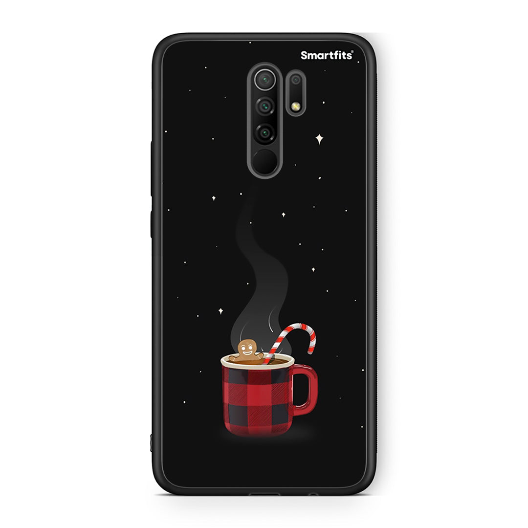 Xiaomi Redmi 9/9 Prime Xmas Bathing θήκη από τη Smartfits με σχέδιο στο πίσω μέρος και μαύρο περίβλημα | Smartphone case with colorful back and black bezels by Smartfits