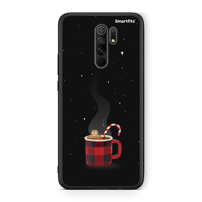 Xiaomi Redmi 9/9 Prime Xmas Bathing θήκη από τη Smartfits με σχέδιο στο πίσω μέρος και μαύρο περίβλημα | Smartphone case with colorful back and black bezels by Smartfits