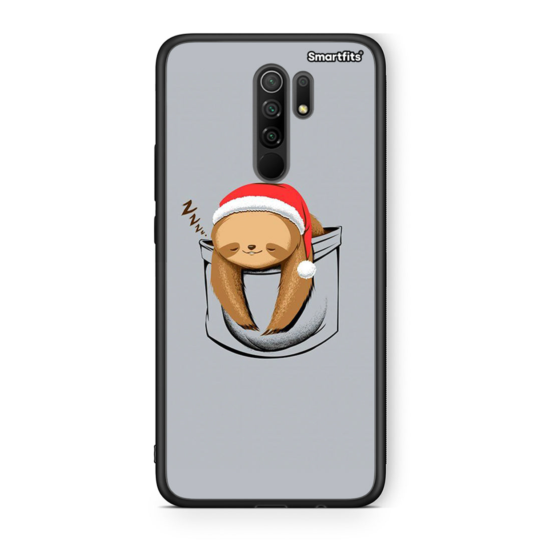 Xiaomi Redmi 9/9 Prime Xmas Zzzz θήκη από τη Smartfits με σχέδιο στο πίσω μέρος και μαύρο περίβλημα | Smartphone case with colorful back and black bezels by Smartfits