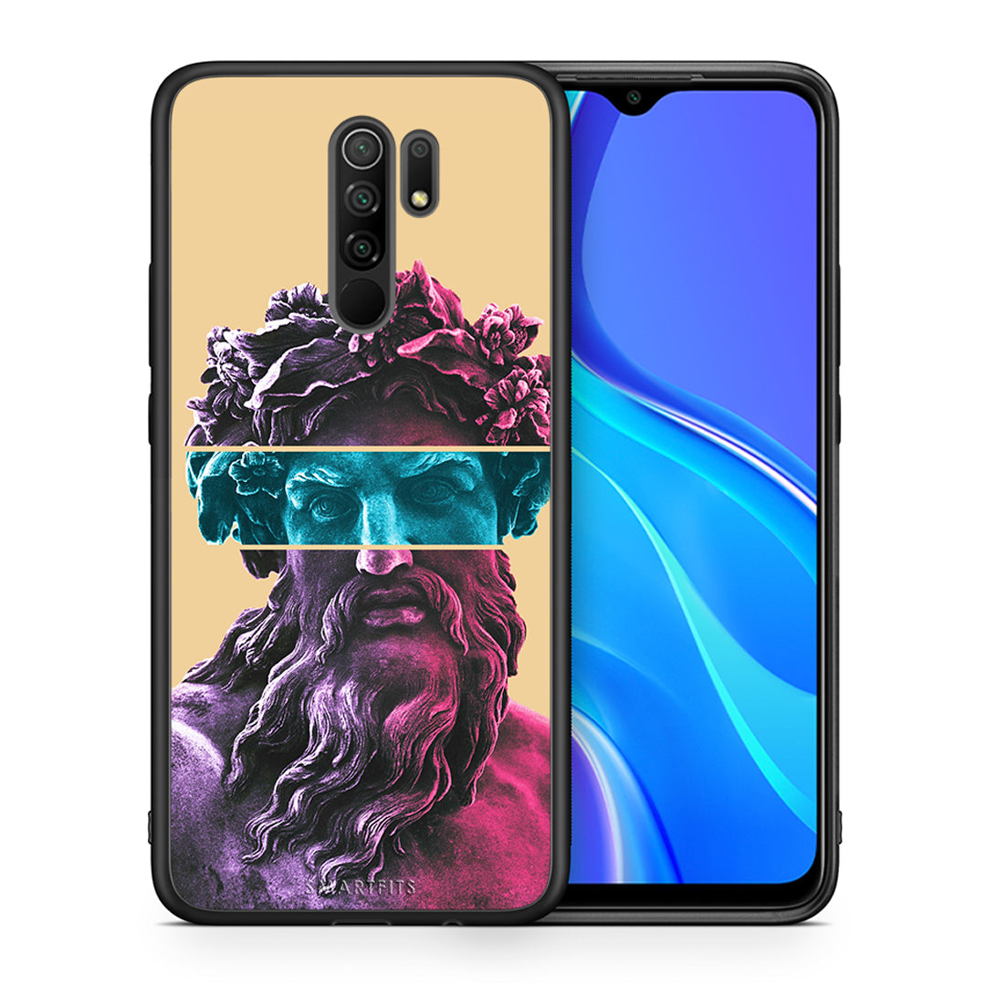 Θήκη Αγίου Βαλεντίνου Xiaomi Redmi 9 / 9 Prime Zeus Art από τη Smartfits με σχέδιο στο πίσω μέρος και μαύρο περίβλημα | Xiaomi Redmi 9 / 9 Prime Zeus Art case with colorful back and black bezels