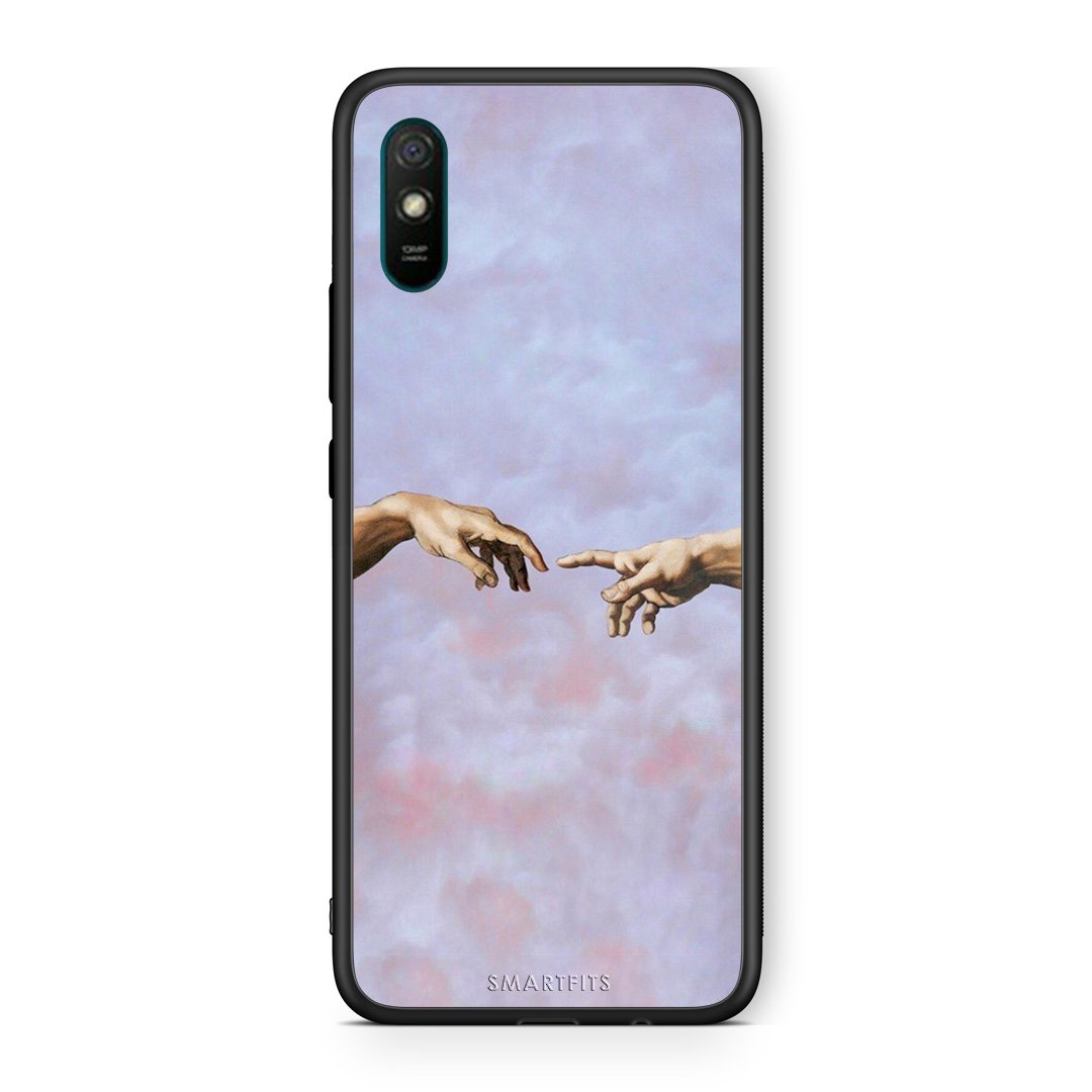 Xiaomi Redmi 9A Adam Hand θήκη από τη Smartfits με σχέδιο στο πίσω μέρος και μαύρο περίβλημα | Smartphone case with colorful back and black bezels by Smartfits