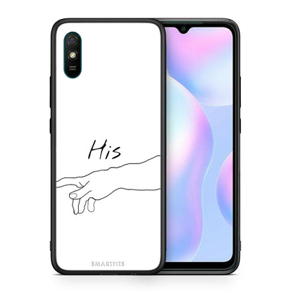 Θήκη Αγίου Βαλεντίνου Xiaomi Redmi 9A Aeshetic Love 2 από τη Smartfits με σχέδιο στο πίσω μέρος και μαύρο περίβλημα | Xiaomi Redmi 9A Aeshetic Love 2 case with colorful back and black bezels