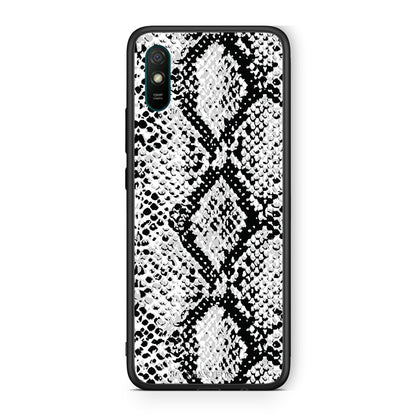 24 - Xiaomi Redmi 9A  White Snake Animal case, cover, bumper