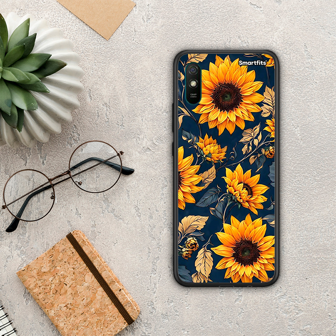 Autumn Sunflowers - Xiaomi Redmi 9A / 9AT θήκη