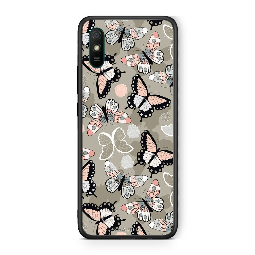 135 - Xiaomi Redmi 9A  Butterflies Boho case, cover, bumper