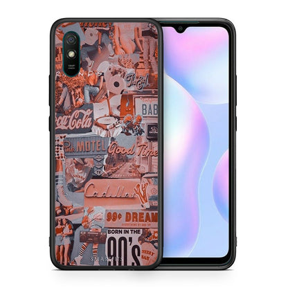 Θήκη Xiaomi Redmi 9A Born In 90s από τη Smartfits με σχέδιο στο πίσω μέρος και μαύρο περίβλημα | Xiaomi Redmi 9A Born In 90s case with colorful back and black bezels