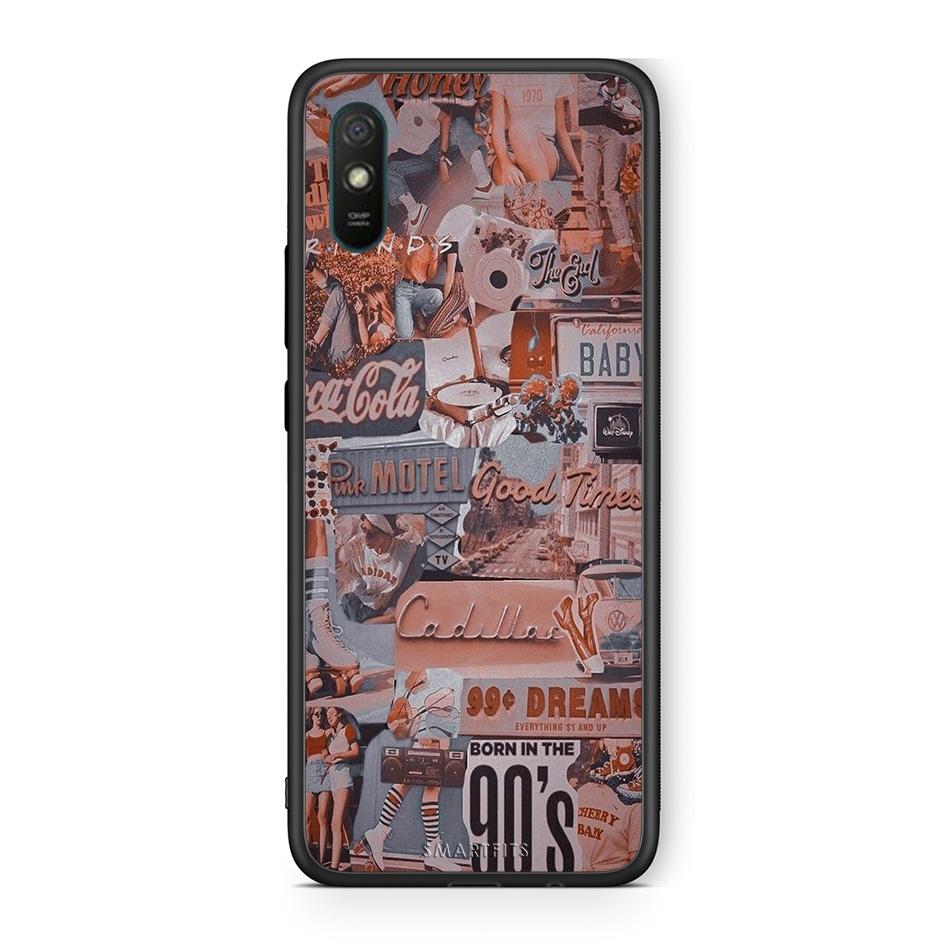 Xiaomi Redmi 9A Born In 90s θήκη από τη Smartfits με σχέδιο στο πίσω μέρος και μαύρο περίβλημα | Smartphone case with colorful back and black bezels by Smartfits