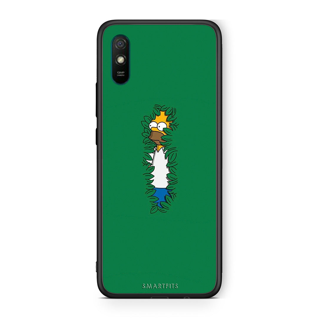 Xiaomi Redmi 9A Bush Man Θήκη Αγίου Βαλεντίνου από τη Smartfits με σχέδιο στο πίσω μέρος και μαύρο περίβλημα | Smartphone case with colorful back and black bezels by Smartfits