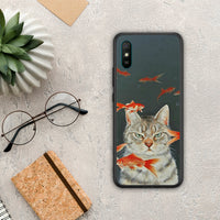 Thumbnail for Cat Goldfish - Xiaomi Redmi 9A / 9AT θήκη