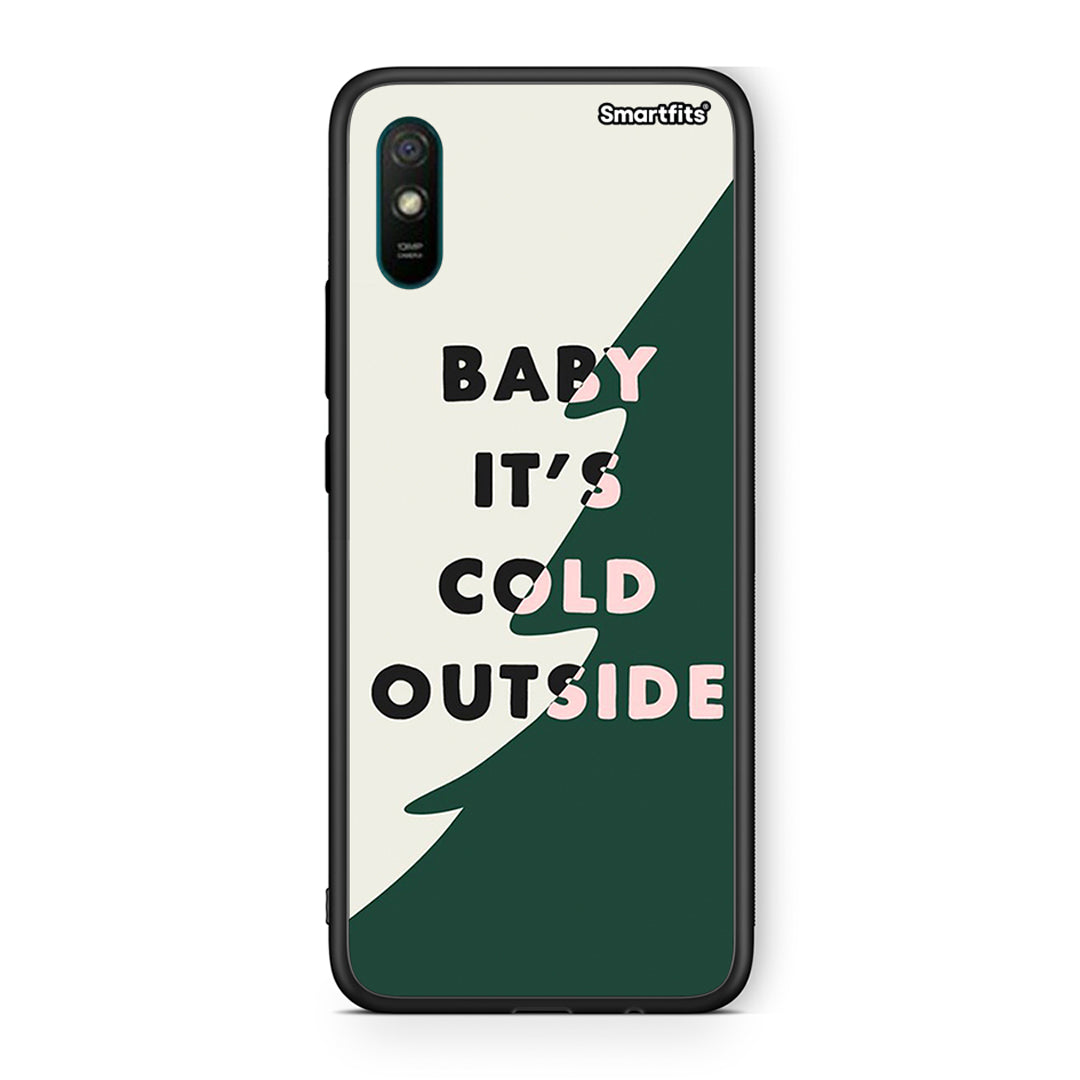 Xiaomi Redmi 9A Cold Outside θήκη από τη Smartfits με σχέδιο στο πίσω μέρος και μαύρο περίβλημα | Smartphone case with colorful back and black bezels by Smartfits