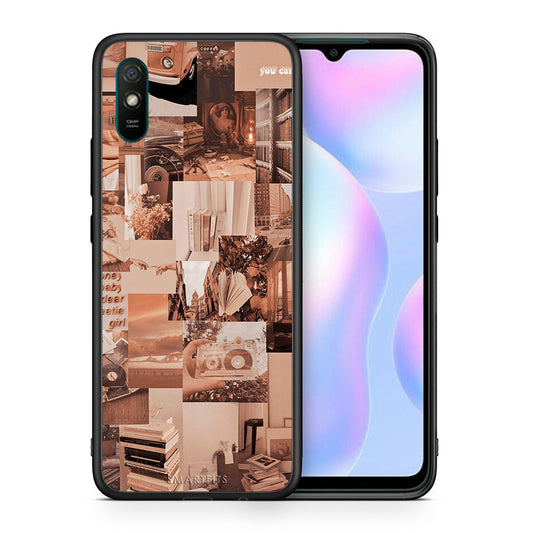 Θήκη Αγίου Βαλεντίνου Xiaomi Redmi 9A Collage You Can από τη Smartfits με σχέδιο στο πίσω μέρος και μαύρο περίβλημα | Xiaomi Redmi 9A Collage You Can case with colorful back and black bezels