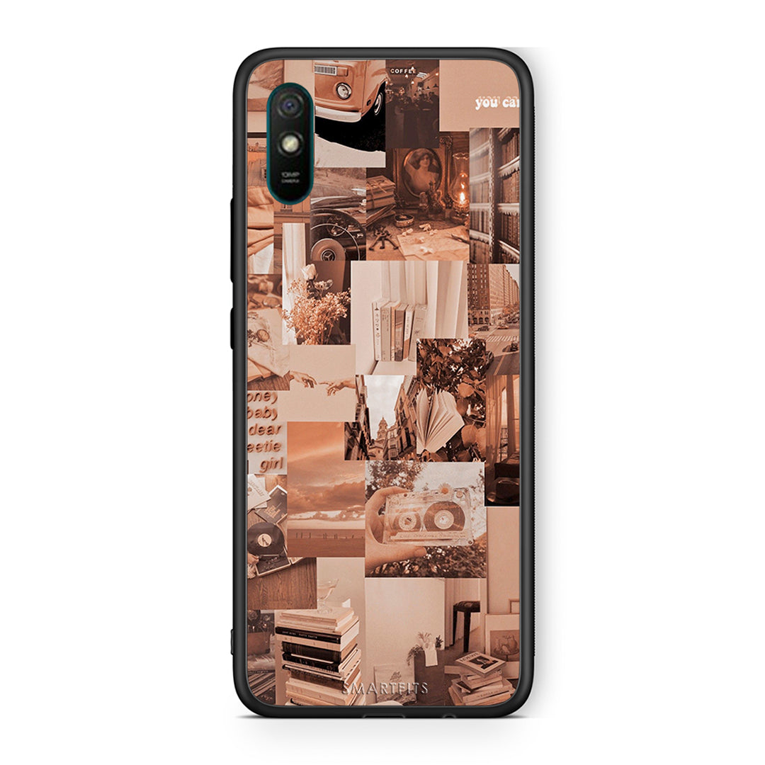 Xiaomi Redmi 9A Collage You Can Θήκη Αγίου Βαλεντίνου από τη Smartfits με σχέδιο στο πίσω μέρος και μαύρο περίβλημα | Smartphone case with colorful back and black bezels by Smartfits