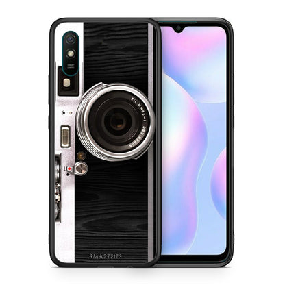 Θήκη Xiaomi Redmi 9A Emily In Paris από τη Smartfits με σχέδιο στο πίσω μέρος και μαύρο περίβλημα | Xiaomi Redmi 9A Emily In Paris case with colorful back and black bezels