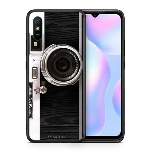 Θήκη Xiaomi Redmi 9A Emily In Paris από τη Smartfits με σχέδιο στο πίσω μέρος και μαύρο περίβλημα | Xiaomi Redmi 9A Emily In Paris case with colorful back and black bezels