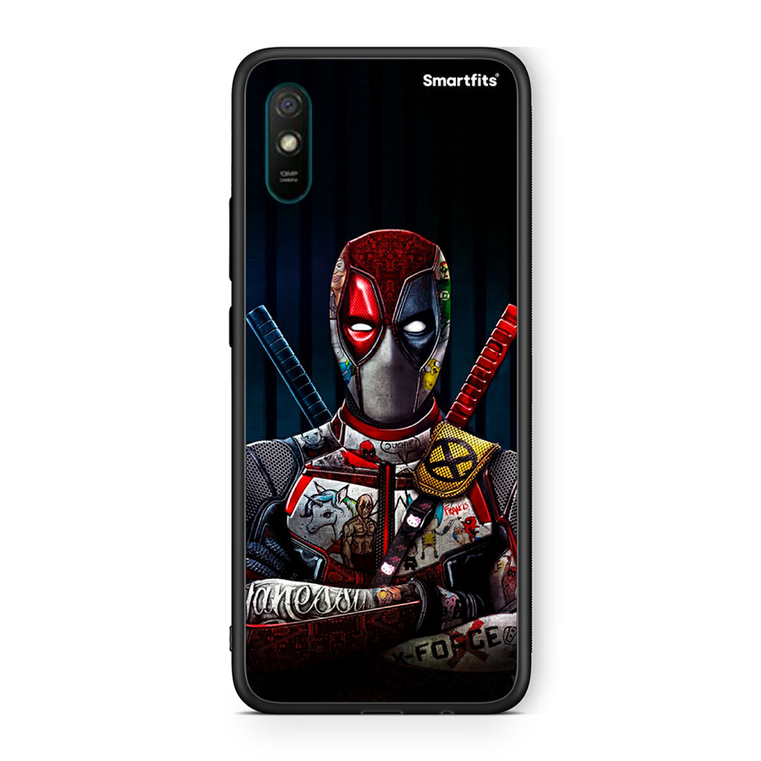 Xiaomi Redmi 9A Funny Guy θήκη από τη Smartfits με σχέδιο στο πίσω μέρος και μαύρο περίβλημα | Smartphone case with colorful back and black bezels by Smartfits