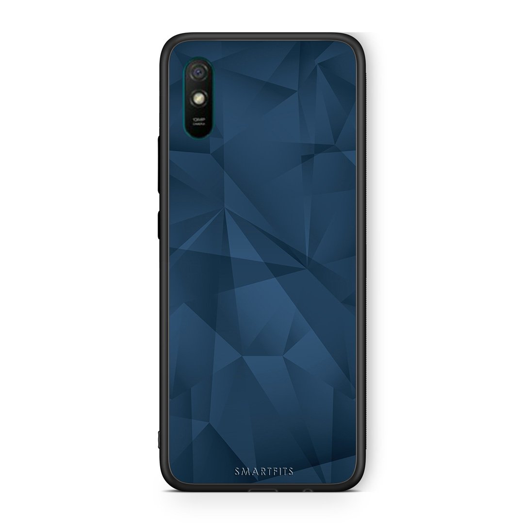 39 - Xiaomi Redmi 9A  Blue Abstract Geometric case, cover, bumper