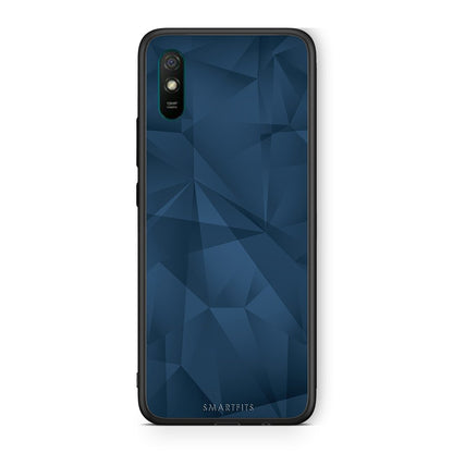 39 - Xiaomi Redmi 9A  Blue Abstract Geometric case, cover, bumper