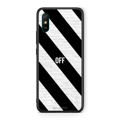 Xiaomi Redmi 9A Get Off θήκη από τη Smartfits με σχέδιο στο πίσω μέρος και μαύρο περίβλημα | Smartphone case with colorful back and black bezels by Smartfits