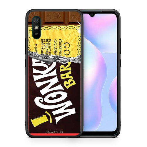 Θήκη Xiaomi Redmi 9A Golden Ticket από τη Smartfits με σχέδιο στο πίσω μέρος και μαύρο περίβλημα | Xiaomi Redmi 9A Golden Ticket case with colorful back and black bezels