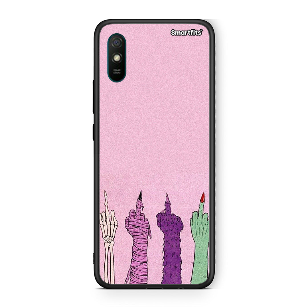 Xiaomi Redmi 9A Halloween Be A Lady Θήκη από τη Smartfits με σχέδιο στο πίσω μέρος και μαύρο περίβλημα | Smartphone case with colorful back and black bezels by Smartfits