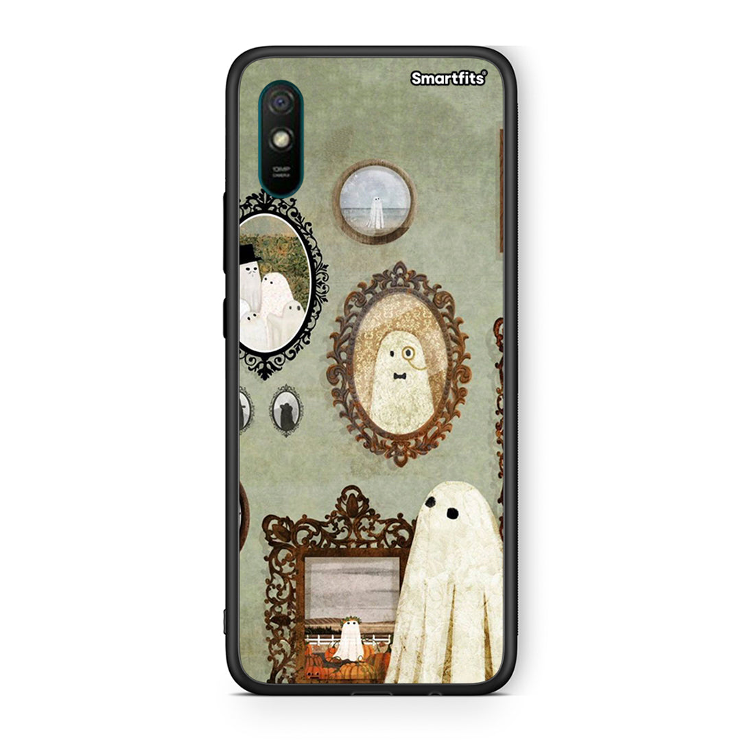 Xiaomi Redmi 9A Halloween Ghost Season Θήκη από τη Smartfits με σχέδιο στο πίσω μέρος και μαύρο περίβλημα | Smartphone case with colorful back and black bezels by Smartfits