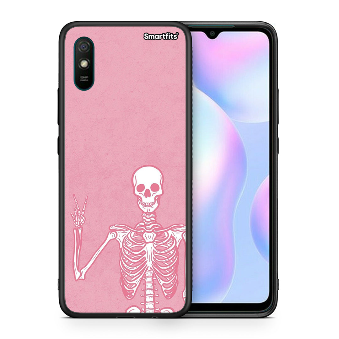 Θήκη Xiaomi Redmi 9A Halloween Motivation από τη Smartfits με σχέδιο στο πίσω μέρος και μαύρο περίβλημα | Xiaomi Redmi 9A Halloween Motivation case with colorful back and black bezels