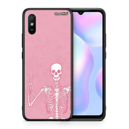 Θήκη Xiaomi Redmi 9A Halloween Motivation από τη Smartfits με σχέδιο στο πίσω μέρος και μαύρο περίβλημα | Xiaomi Redmi 9A Halloween Motivation case with colorful back and black bezels