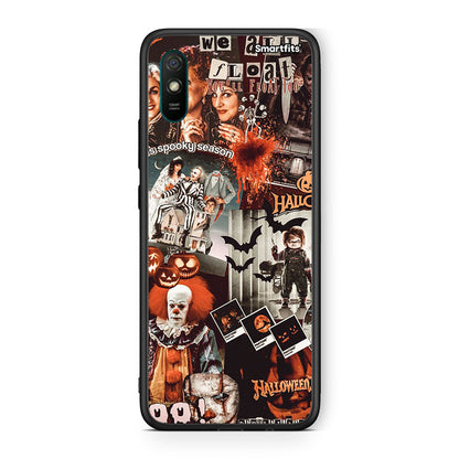 Xiaomi Redmi 9A Halloween Spooky Season Θήκη από τη Smartfits με σχέδιο στο πίσω μέρος και μαύρο περίβλημα | Smartphone case with colorful back and black bezels by Smartfits