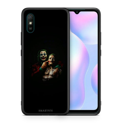 Θήκη Xiaomi Redmi 9A Clown Hero από τη Smartfits με σχέδιο στο πίσω μέρος και μαύρο περίβλημα | Xiaomi Redmi 9A Clown Hero case with colorful back and black bezels