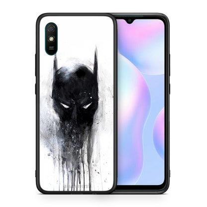 Θήκη Xiaomi Redmi 9A Paint Bat Hero από τη Smartfits με σχέδιο στο πίσω μέρος και μαύρο περίβλημα | Xiaomi Redmi 9A Paint Bat Hero case with colorful back and black bezels