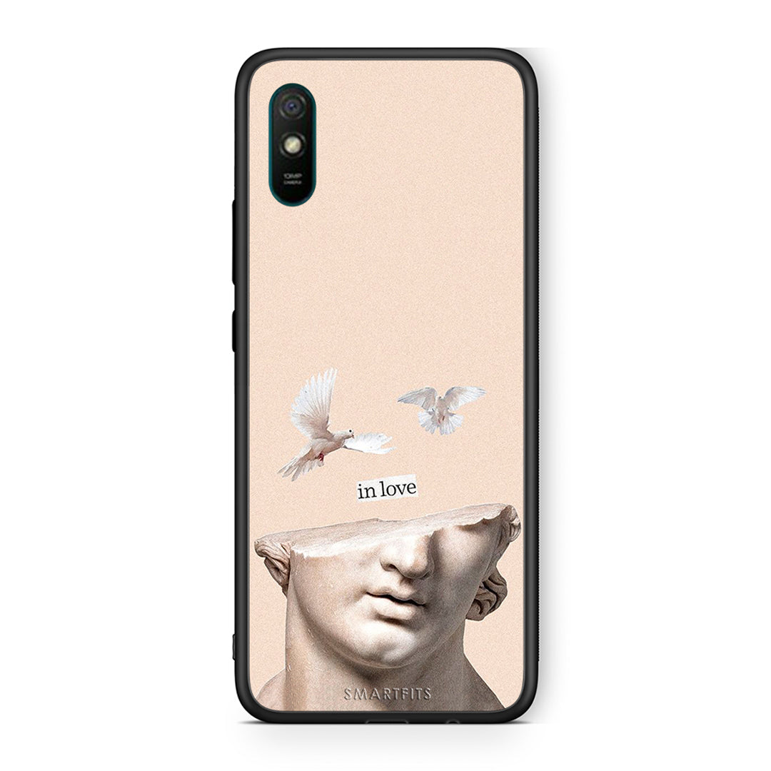 Xiaomi Redmi 9A In Love θήκη από τη Smartfits με σχέδιο στο πίσω μέρος και μαύρο περίβλημα | Smartphone case with colorful back and black bezels by Smartfits
