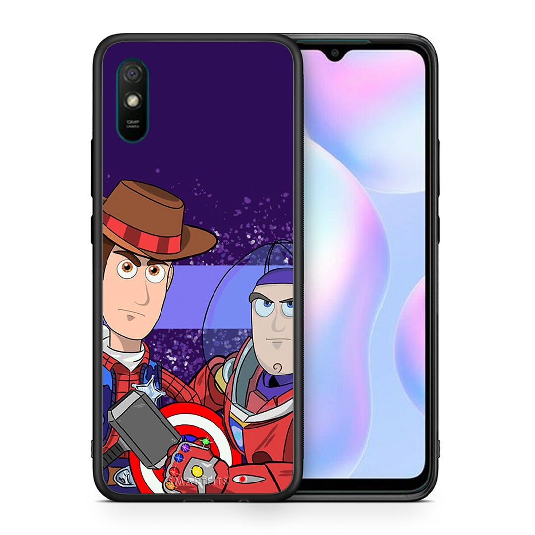 Θήκη Xiaomi Redmi 9A Infinity Story από τη Smartfits με σχέδιο στο πίσω μέρος και μαύρο περίβλημα | Xiaomi Redmi 9A Infinity Story case with colorful back and black bezels