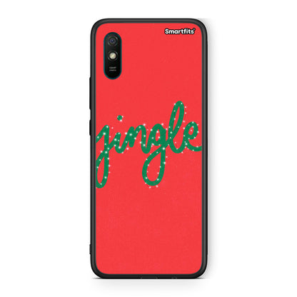 Xiaomi Redmi 9A Jingle Xmas θήκη από τη Smartfits με σχέδιο στο πίσω μέρος και μαύρο περίβλημα | Smartphone case with colorful back and black bezels by Smartfits