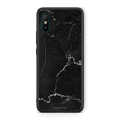 Xiaomi Redmi 9A Marble Black θήκη από τη Smartfits με σχέδιο στο πίσω μέρος και μαύρο περίβλημα | Smartphone case with colorful back and black bezels by Smartfits